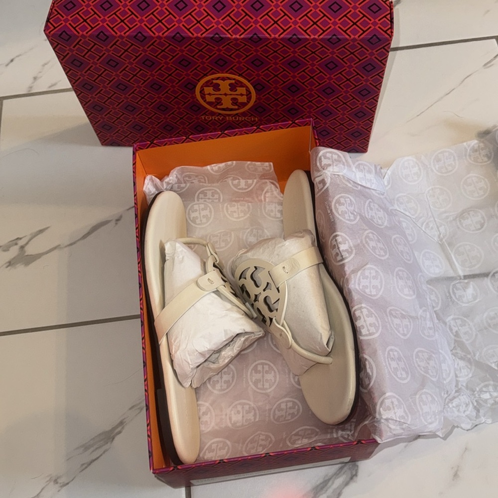 Tory Burch White Sandals - Picture 6 of 6